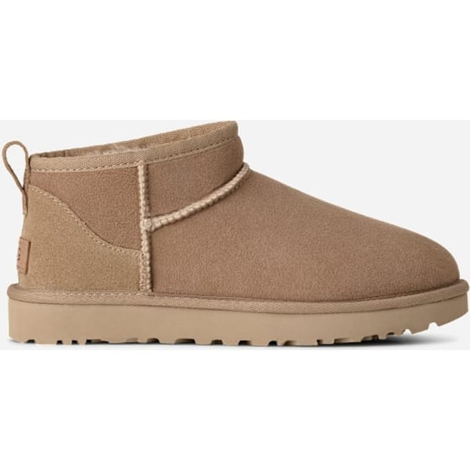 UGG® Classic Ultra Mini for Women in Tan, Size 3, Twinface/Polyester/Leather