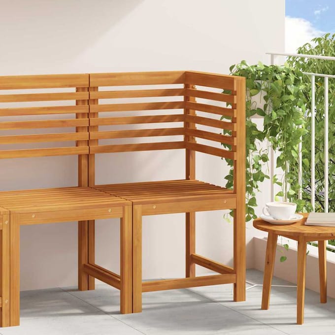 vidaXL - Tuinstoel - Bruin - 50 - x - 50 - x - 91cm - Massief - acaciahout