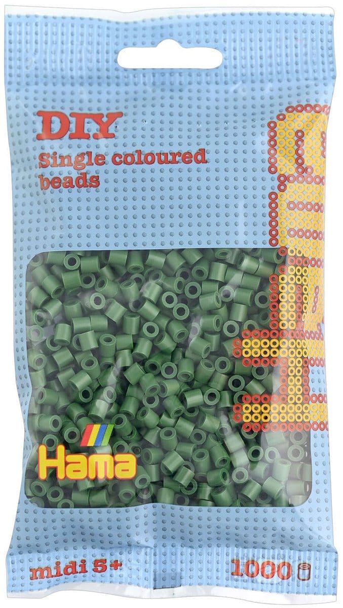 Hama Kralen 1000st nr. 102 forest green Strijkkralen & -parels