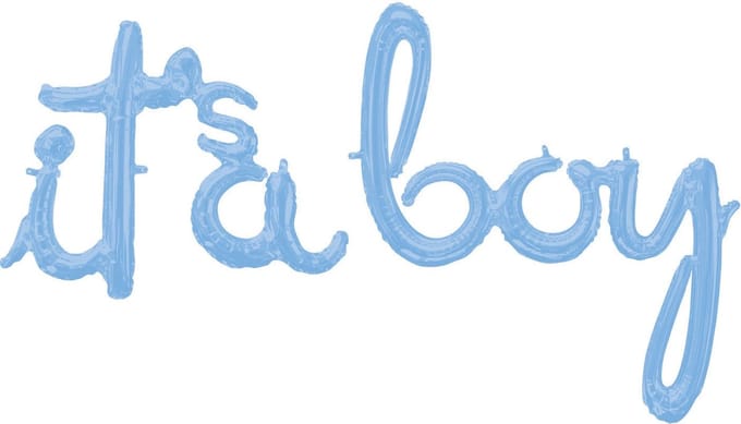 Amscan Ballon It's A Boy 68-73 Cm Folie Blauw