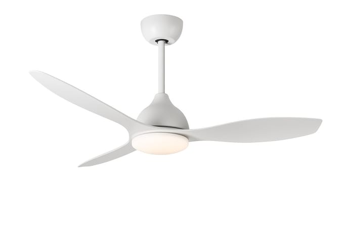 A-Flow Aerolight 48 Inch Plafondventilator met Verlichting - Wit - Afstandsbediening - 6 Snelheden - Dimbare LED Lamp - Timer
