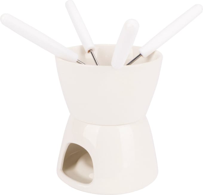 Cosy&Trendy Chocolade Fondue - Porselein - Ø 11,5cm -Wit