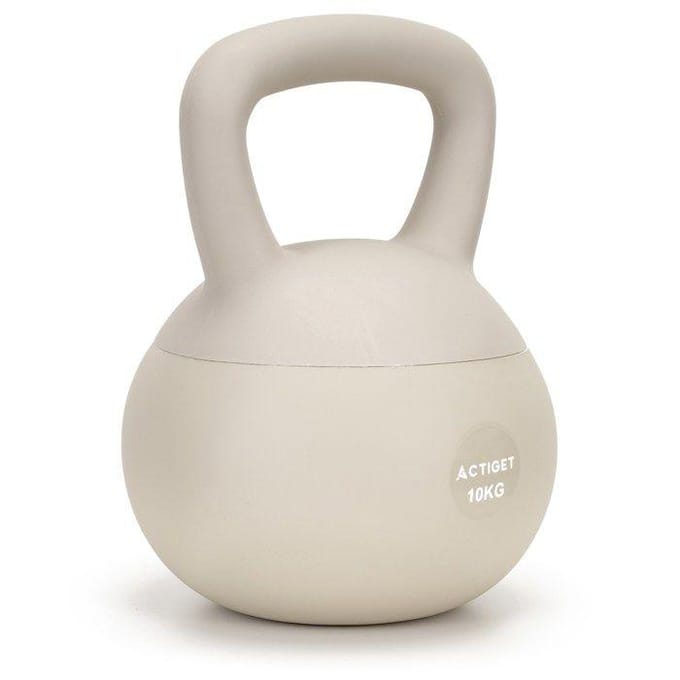 Kettlebell - SPRINGOS - 10 Kg - Flexibel - Ergonomisch - Beige