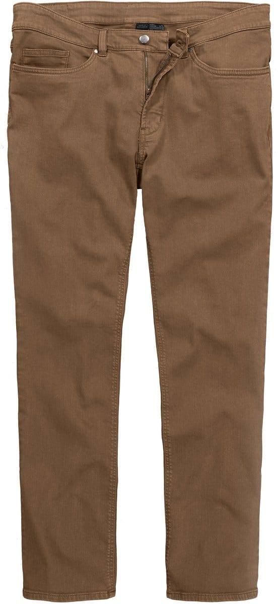 Men Plus - Heren - Colorjeans denim Buik-Fit Regular Fit 5-pocket - Mos - Maat 68