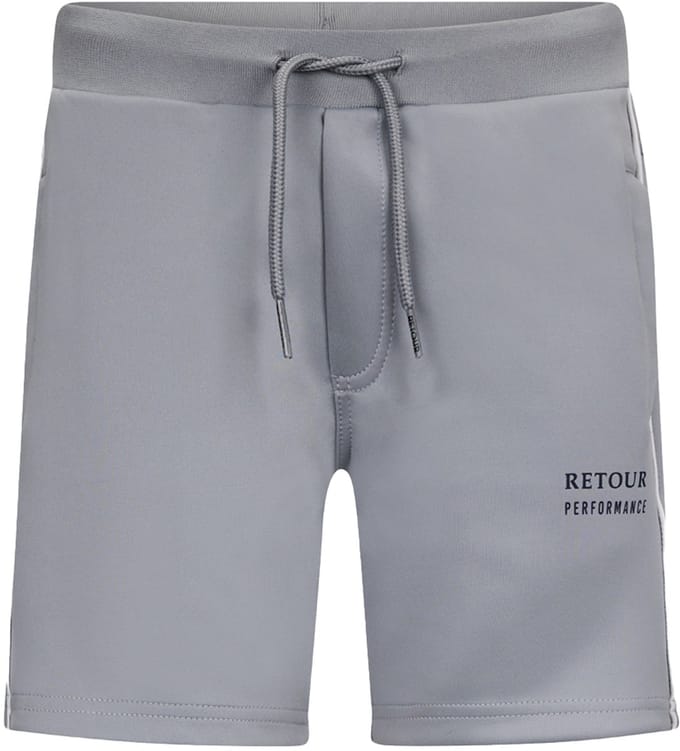 Retour pass short in de kleur grijs.