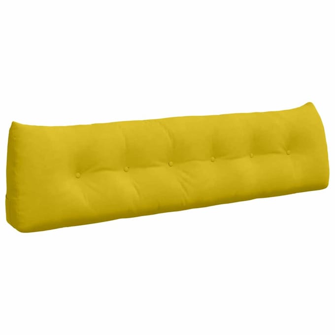 vidaXL - Rugkussen - Geel - 180 - x - 24 - x - 50 - cm - Fluweel