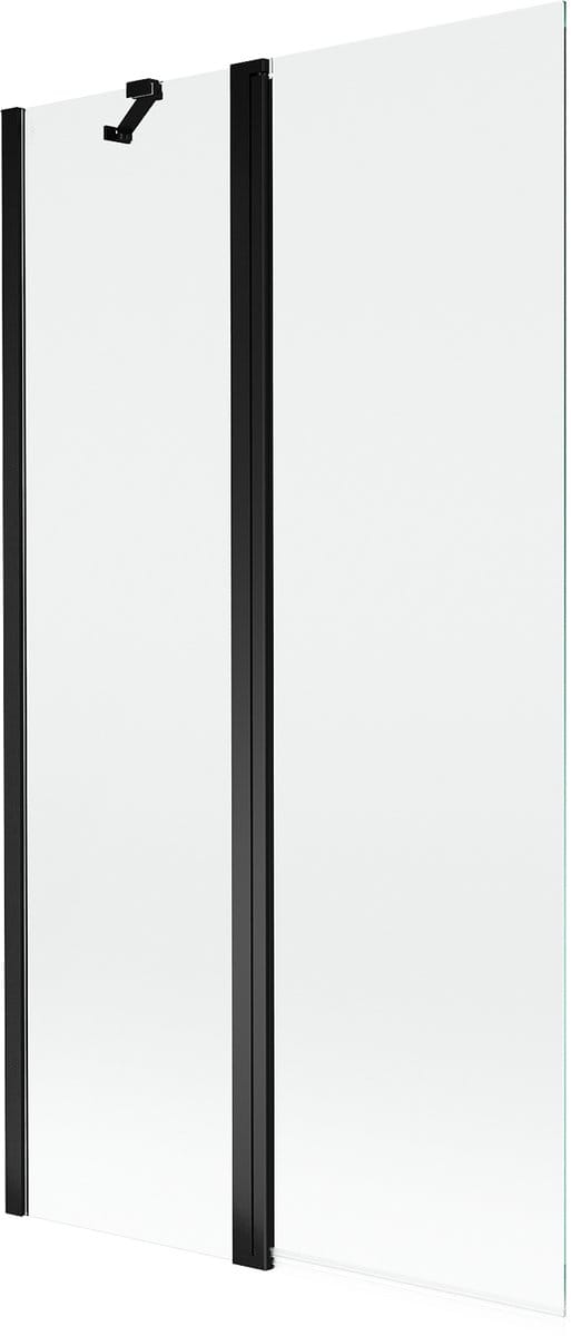 Mexen Mist douchewand 2-delig 100 x 150 , transparant, zwart - 8A9-100-011-70-00