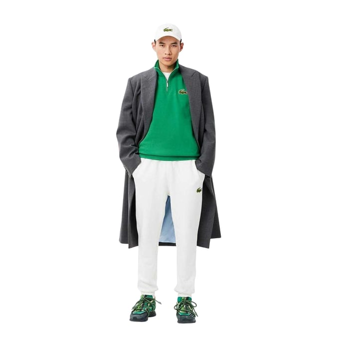 Lacoste Uniseks sweater met accent voor volwassenen (Groen)
