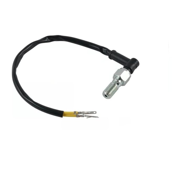 Motorfiets Achter Hydraulische Druk Remlichtschakelaar M10x1.0 Enkele Banjo Bout black