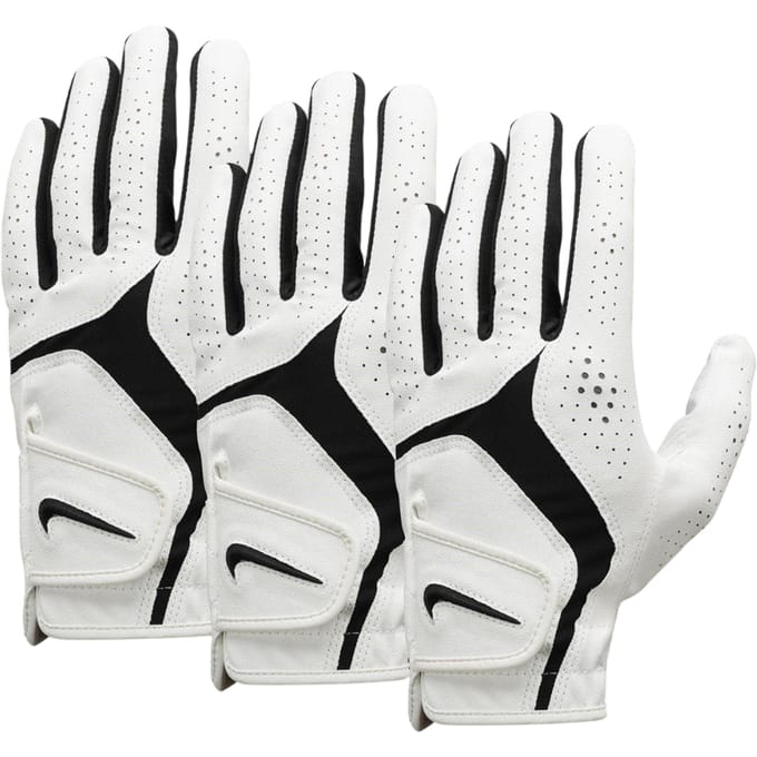 Nike Dura Feel X Golfschoenen (Verpakking van 3) (Wit/Zwart)