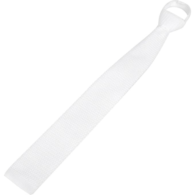 Witte Polyester Ruiterstropdas Stock Tie Unisex Man Vrouw Paardrijaccessoire white