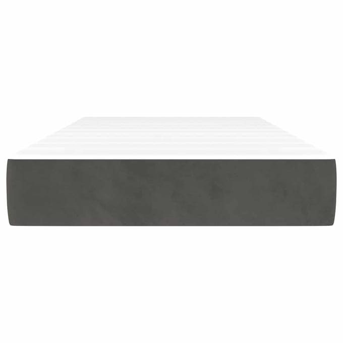 vidaXL - Pocketveringmatras - 80 - x - 210 - x - 20 - cm - Donkergrijs