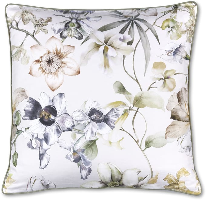 Kardol Branche Cushion Sierkussen - 50 x 50 cm cm - Grijs Groen