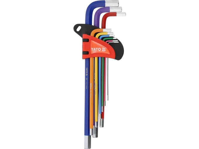Yato Inbussleutelset Extra Lang S2 Staal 1,5-10mm 9 Delig