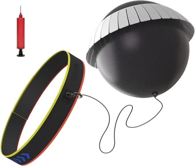 Boks Reactiebal - Stoottrainer Boksen - Verbeteren Coördinatie - Scheurbestendig PVC - Minder dan 21 cm - Zwart