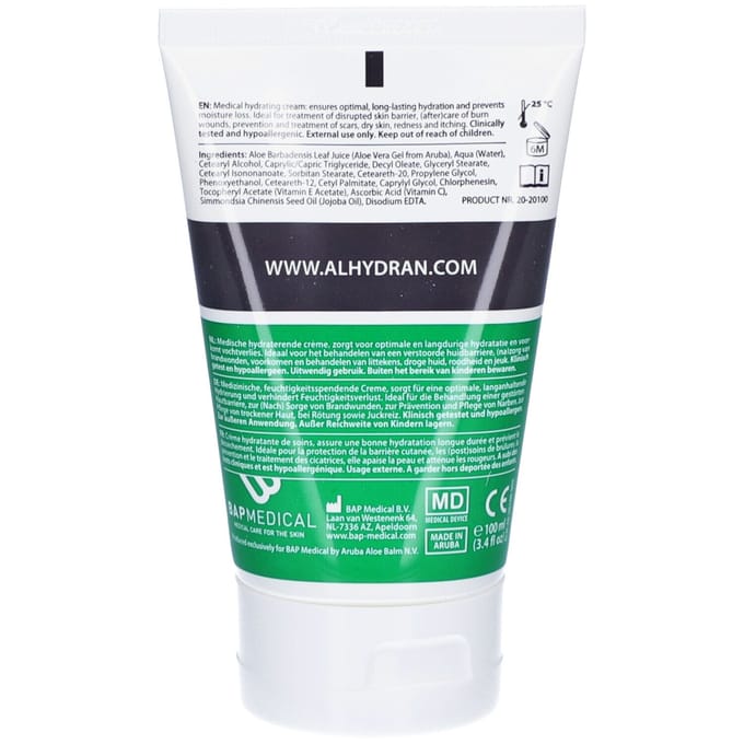 ALHYDRAN 100 ml - Brandwond & Littekencrème - Hydraterende Crème