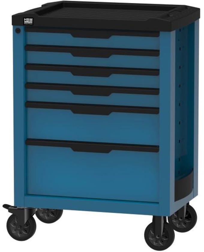 HBM 6 Laden Gereedschapswagen Blauw (Maximale belasting 170 kg)