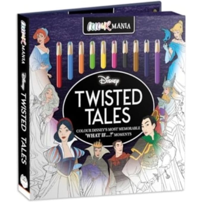 Disney: Twisted Tales Colourmania - Colouring Book And Pencil Set - Robin Benway