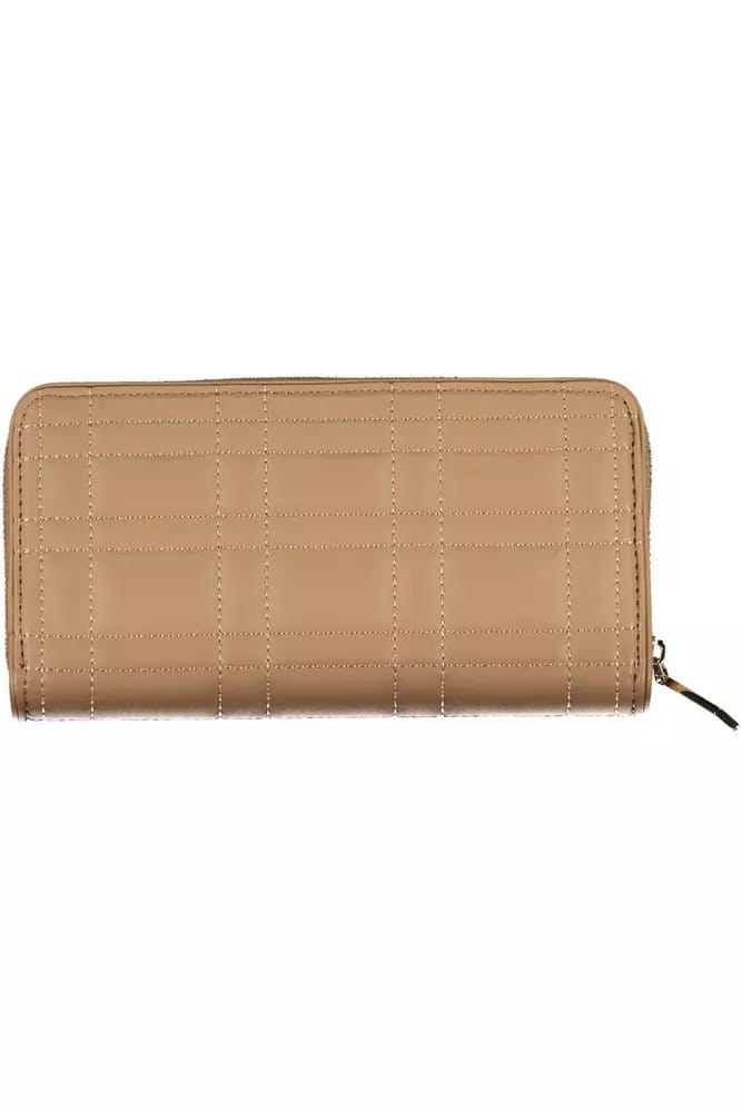 Gevoerde Ritsportemonnee Beige