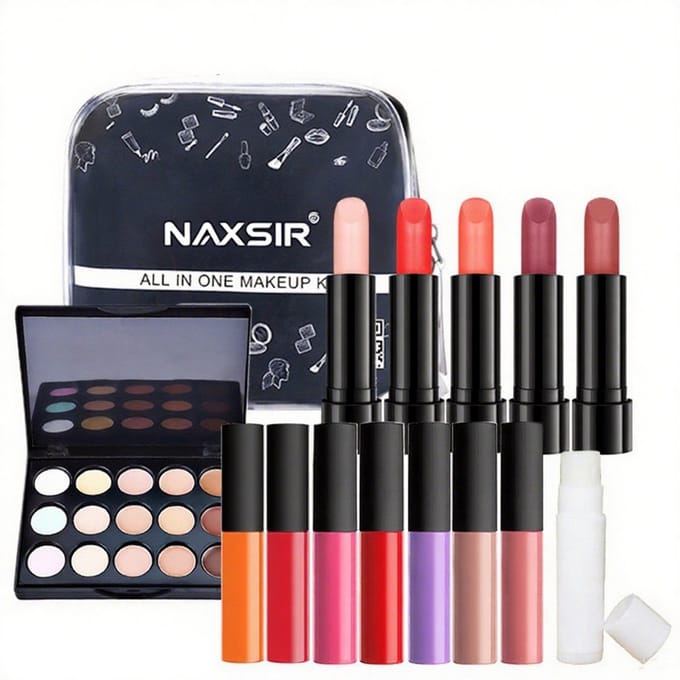 KIT001 make-up set,24-delige make-up cadeauset,Make-upset voor beginners met make-up