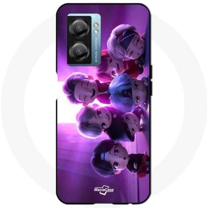 Coque Oppo A77 5G bts groupe animation kpop