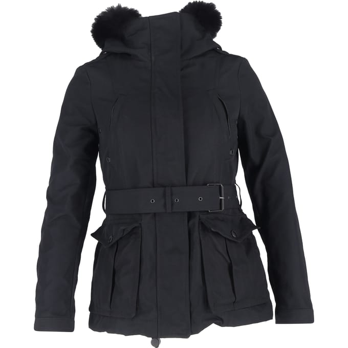Burberry Brit Cloverdale Parka Jas met Verwijderbaar Vest in Zwart Polyester