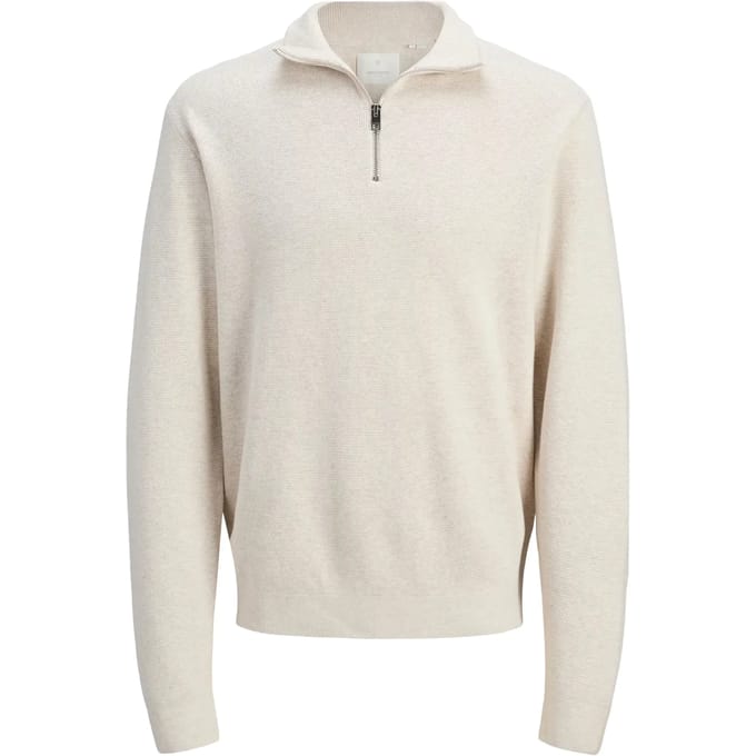 JPRBLAMILANO STITCH KNIT HALF ZIP SN