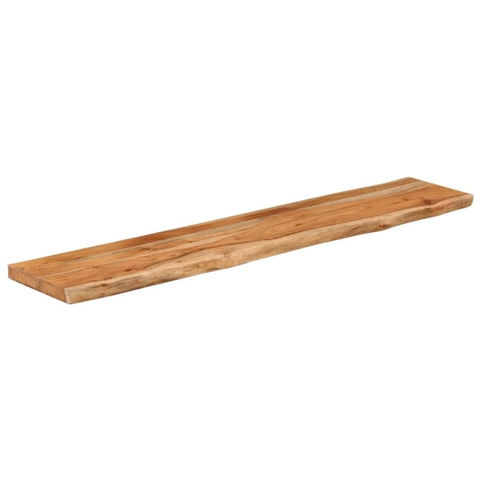 vidaXL - Wandschap - rechthoekig - natuurlijke - rand - 90x20x2,5 - cm - acaciahout