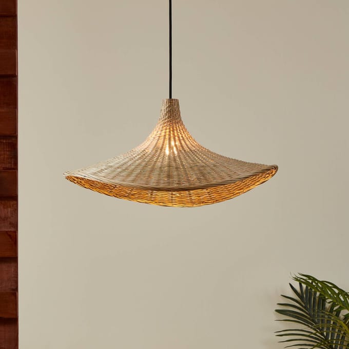 EGLO Haxey Hanglamp - E27 - Ø 50 cm - Zwart/Hout