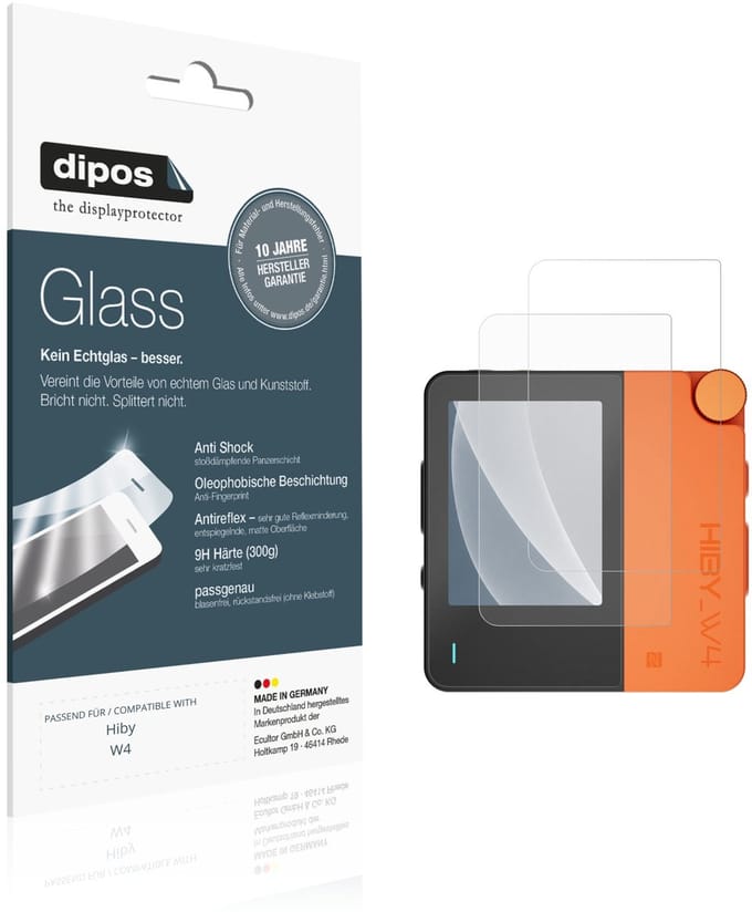 dipos – 2x Matte Pantserfolie geschikt voor Hiby W4 | 9H Screenprotector