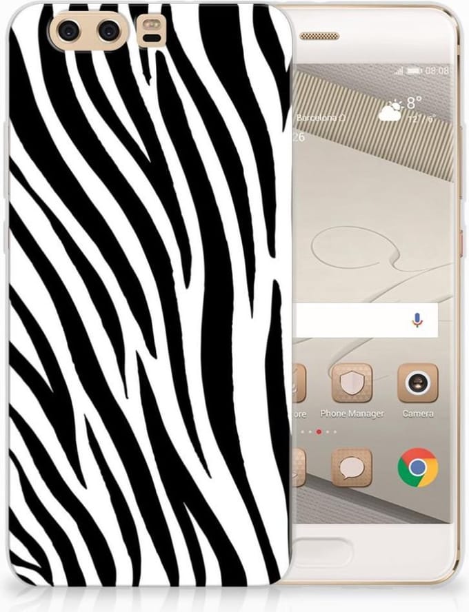 Huawei P10 Plus TPU Hoesje Zebra