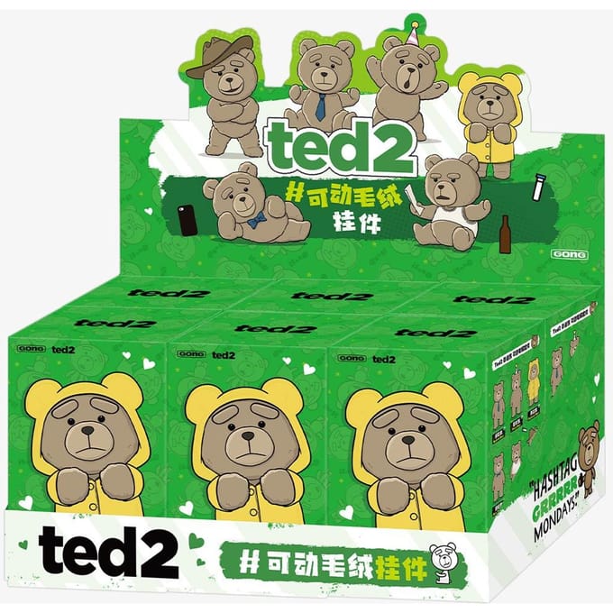 POP MART Ted2 Teddybeer Actie Pluche Hanger Blind Box