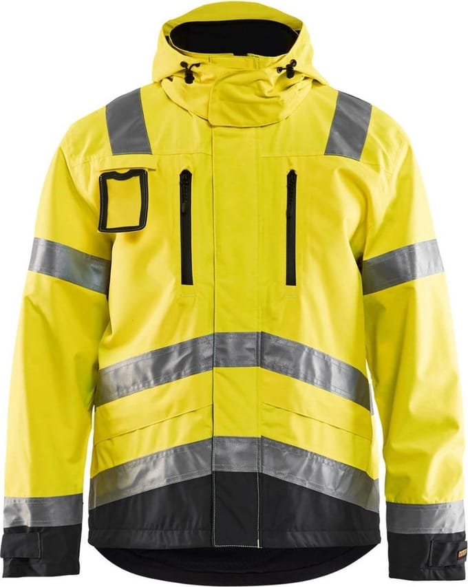 Blåkläder 4837-1977 Jack Ongevoerd High Vis Geel/Zwart maat 4XL