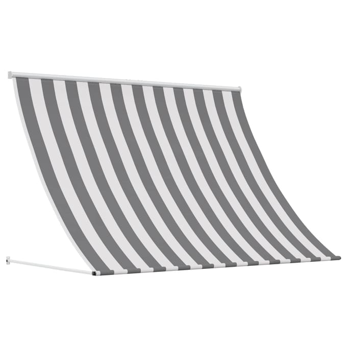 vidaXL - Zonnescherm - Antraciet - en - Wit - 400 - x - 150 - cm