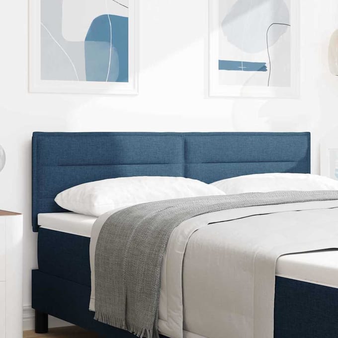 vidaXL Hoofdbord Blauw 144 cm Stof