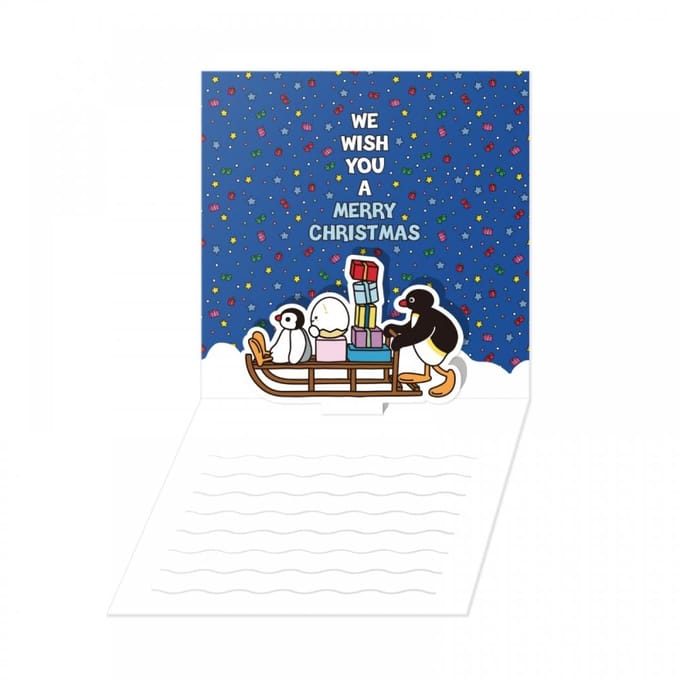 Pingu X Taeng   Kerstkaarten Set 13   Officiële Md blue