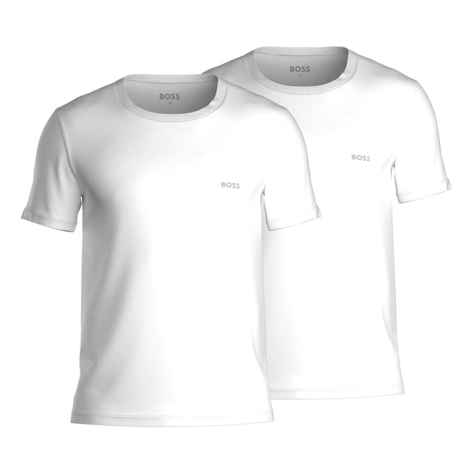 HUGO BOSS Comfort T-shirts relaxed fit (2-pack) - heren T-shirts O-hals - wit