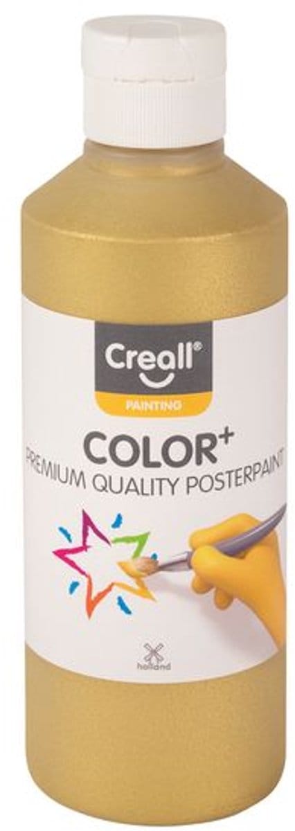 Plakkaatverf creall goud 250ml | 6 stuks