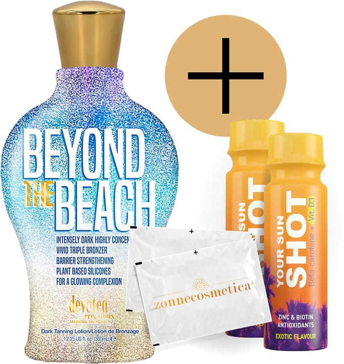 Devoted Creations - Beyond the Beach + 2 Your Sun Shots + 2 Verfrissingsdoekjes