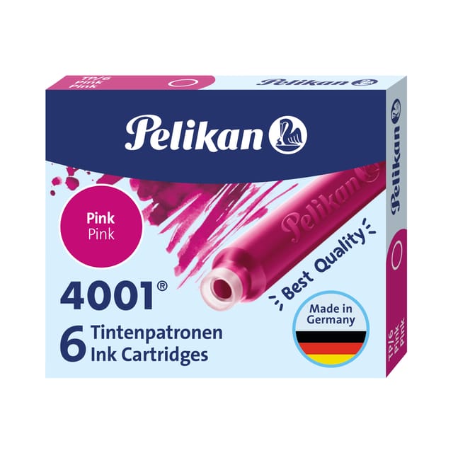 Pelikan 4001 - Korte Inktpatronen - Roze