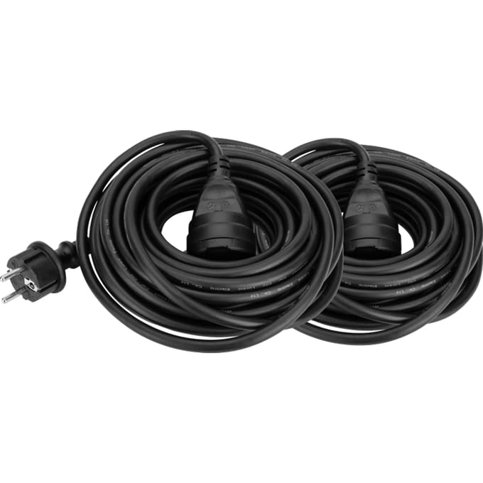 BlueBuilt Verlengkabel IP44 10m Duo Pack