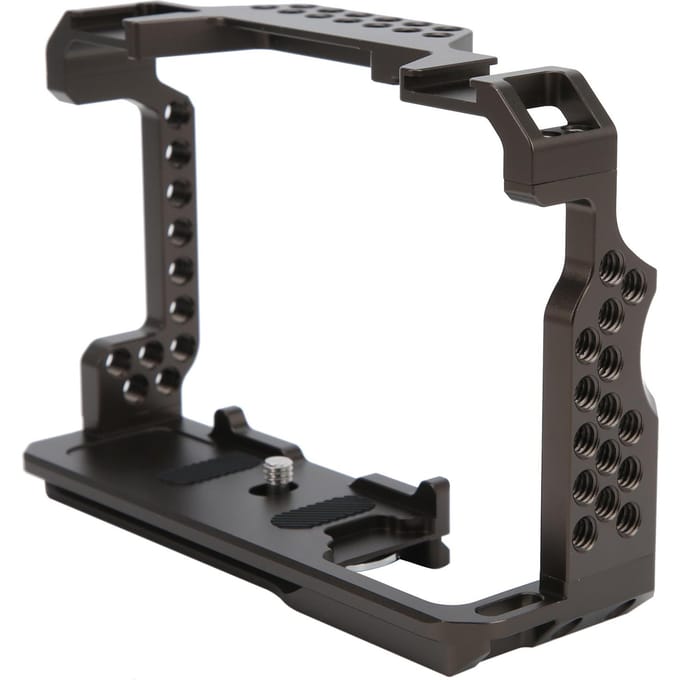 Legering DSLR Camera Video Beschermende Kooi Schiet Extensie Beugel voor Sony A7M3 black