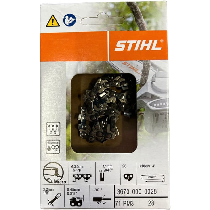 Stihl Accessoires Zaagketting | 1/4" P Picco Micro 3 (PM3), 1,1 mm, 10cm - 36700000028