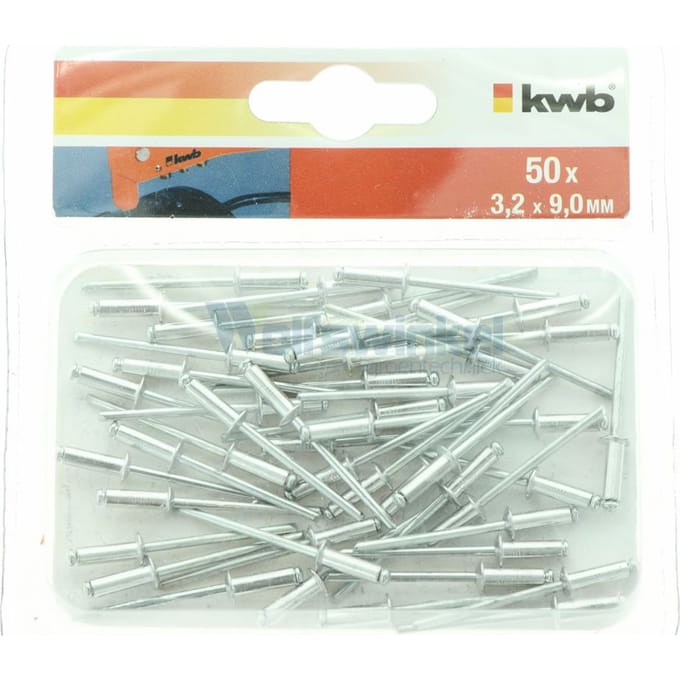 KWB Popnagels 3,2 x 9 mm - 50 Stuks