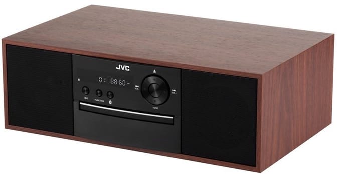 JVC RD-E761 - Audiosysteem - Bluetooth - CD-speler - FM-tuner - Houtlook