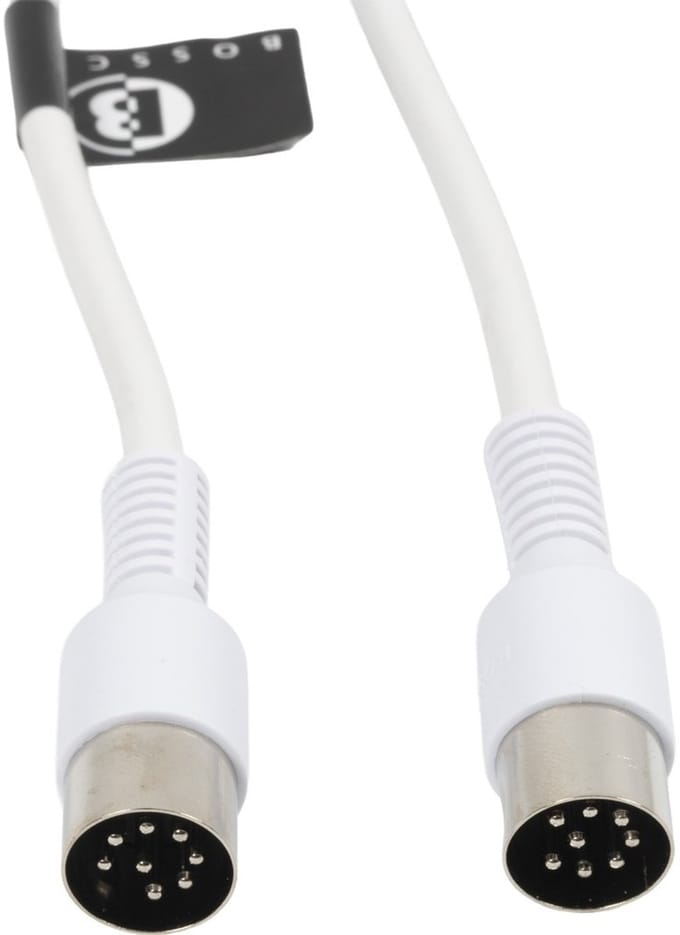 BOSSCOM premium DIN 8-pins / Powerlink PL8 kabel voor B&O | wit | 50 meter