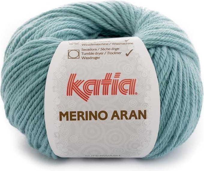 Katia Merino Aran - 86 waterblauw - Merinogaren