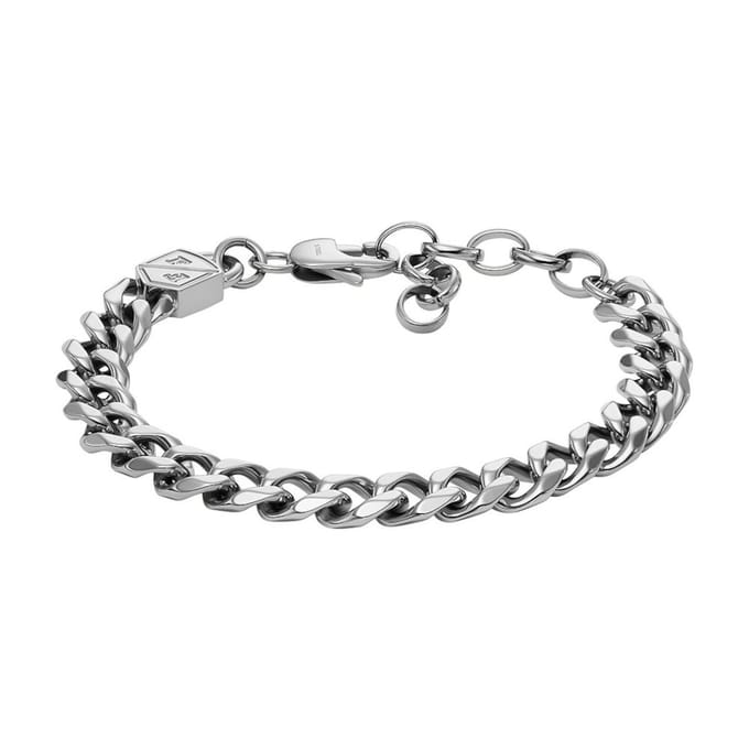 Fossil JF04615040 Heren Ketting - Zilverkleurig