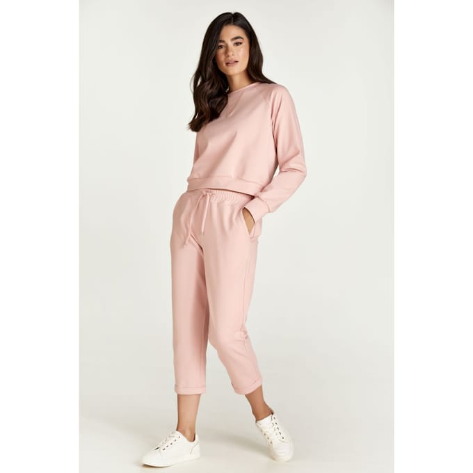 Roze Cropped Sweatpants