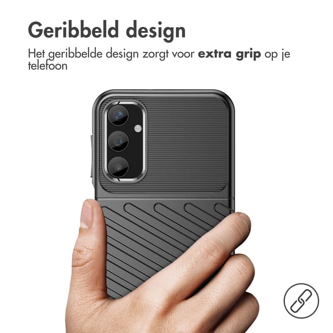 imoshion Hoesje - Geschikt voor Samsung Galaxy A25 (5G) - Thunder Backcover - Zwart